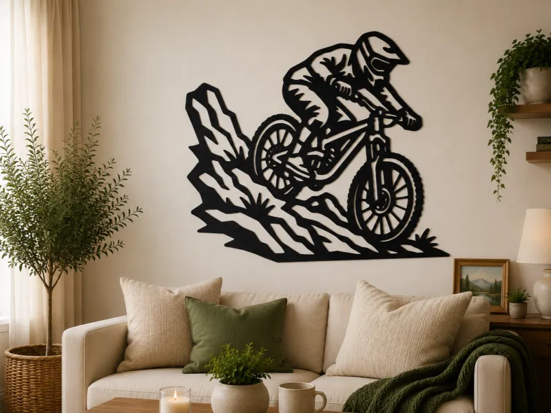 Mountain Bike Downhill 2D Wall Art