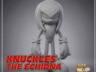 Knuckles Sonic Style Simple Figure