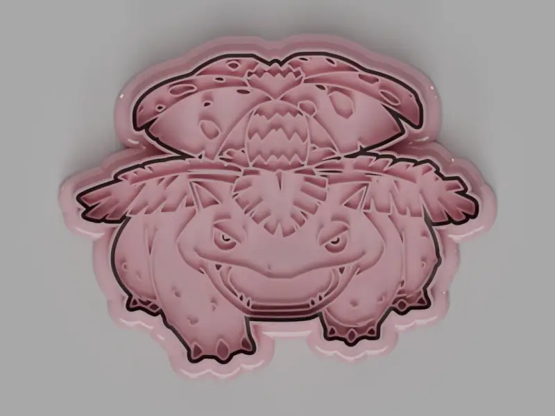 Venusaur Cookie Cutter + Stamp