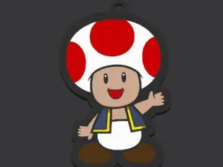 Keychain Super Mushroom