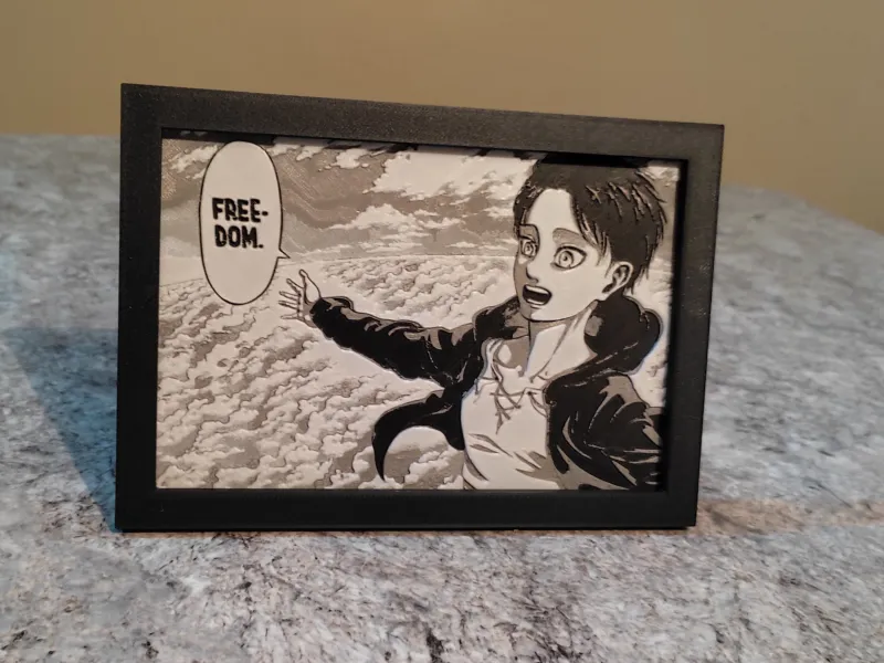 Eren - Freedom - Portrait Hueforge