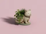 Cute Cat Planter-0
