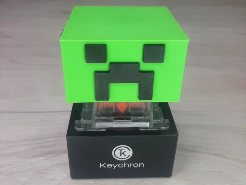 Minecraft Inspired Creeper Push Button | Desk Toy & Fidget