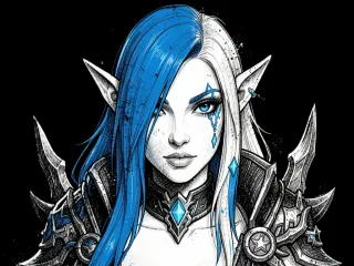 Female Elf Mage I Hueforge