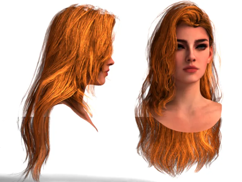 Rigged Women Head 1 – Realistic Female Character 3D Model