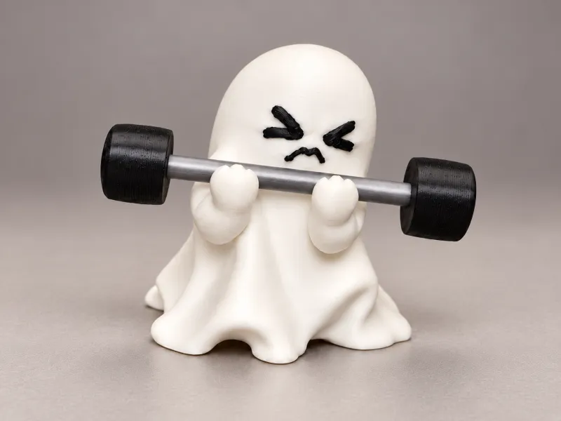 Sem Dor, Sem Boo! 👻💪 - Fantasma Levantador de Peso