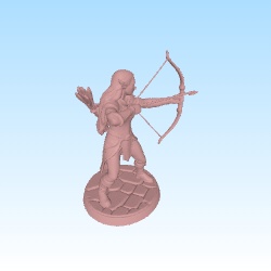 Elf bowman D&D style 1/35