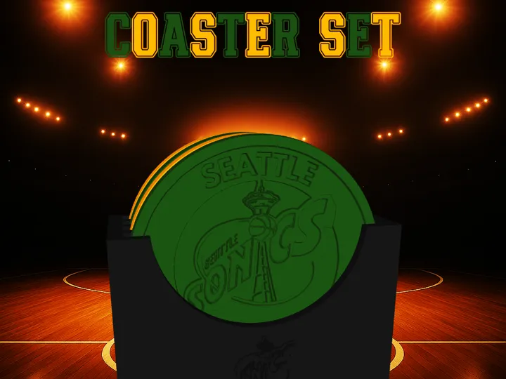 Seattle Supersonics Coaster Set (NBA)