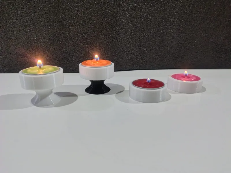 円形キャンドルホルダー。