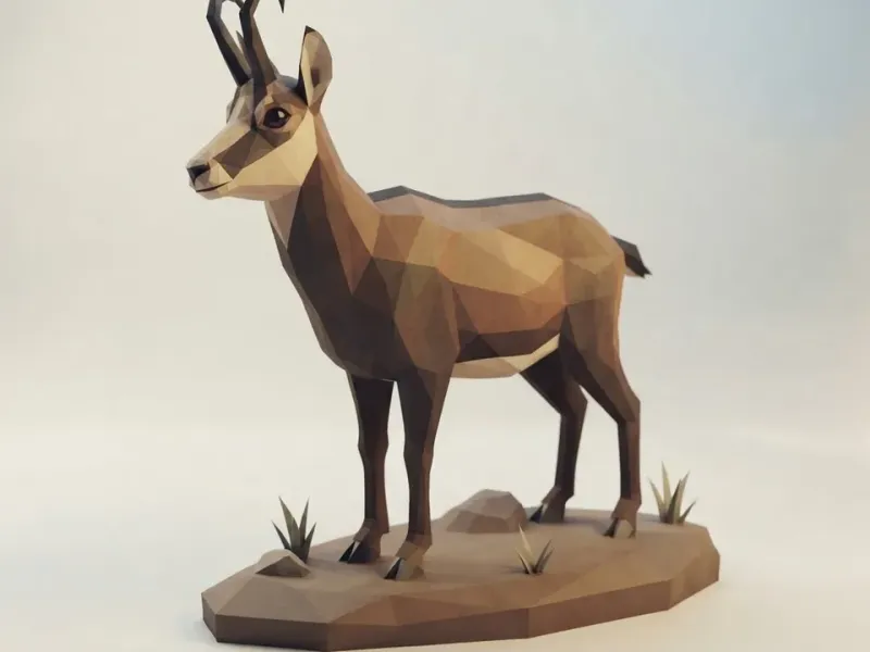 Low Poly Chamois
