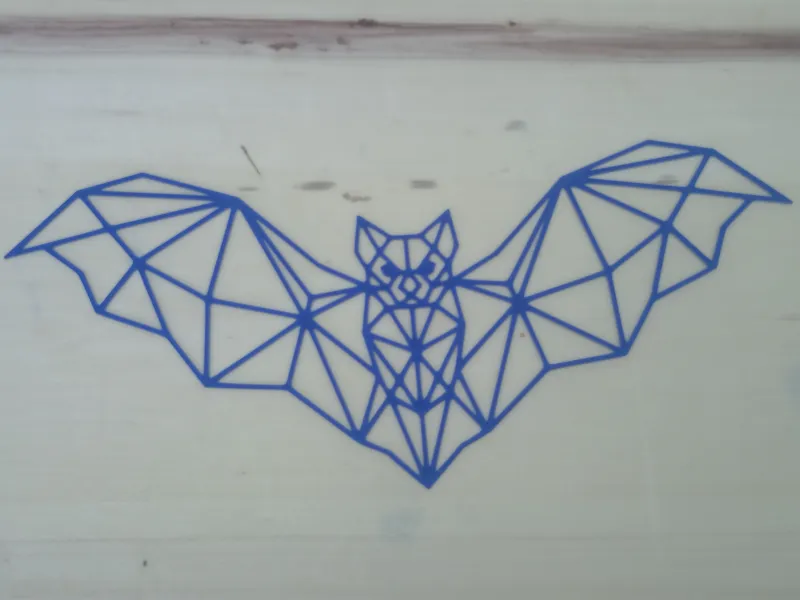 Bat Lowpoly Wallart
