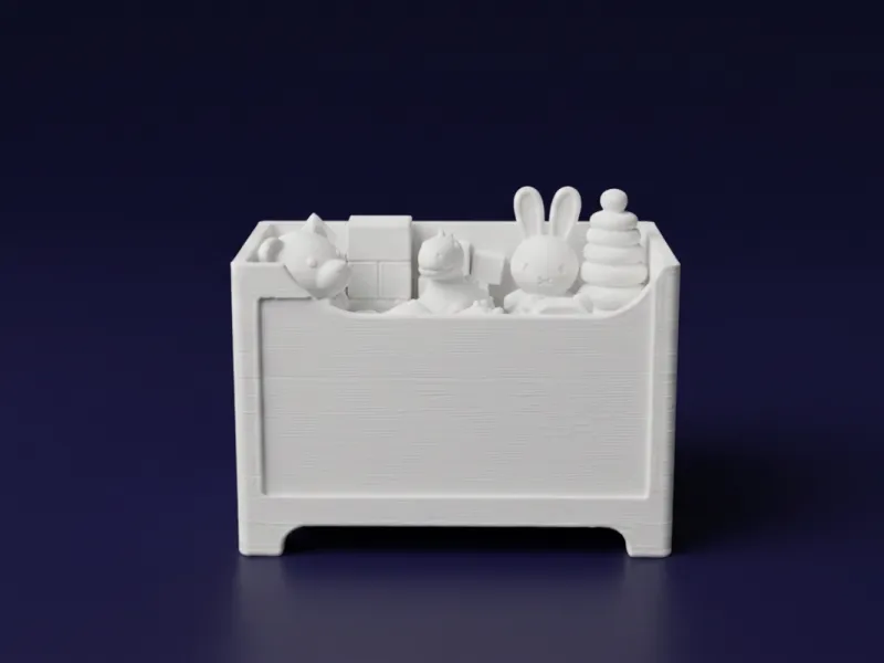Toy Storage Box 3D Model
