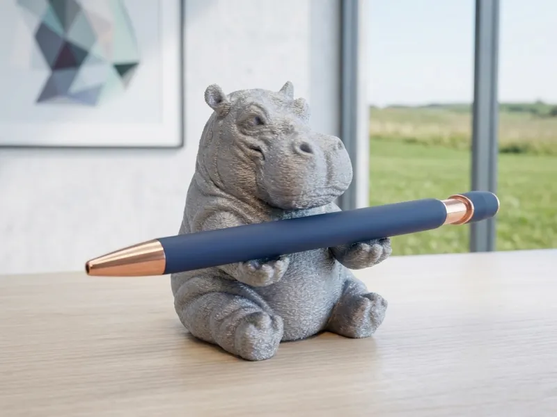 Hippo pen holder