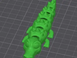Flexi Crocodile Keychain - Articulated Alligator | Toy