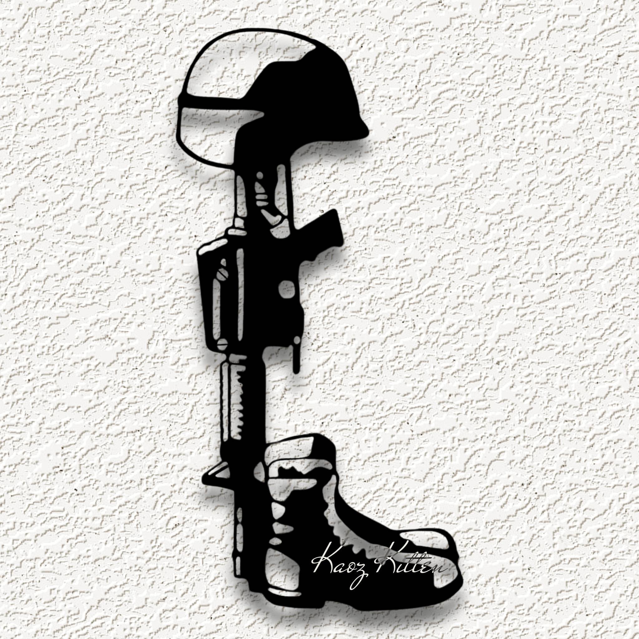 helmet gun boots WALL ART HOME DECOR