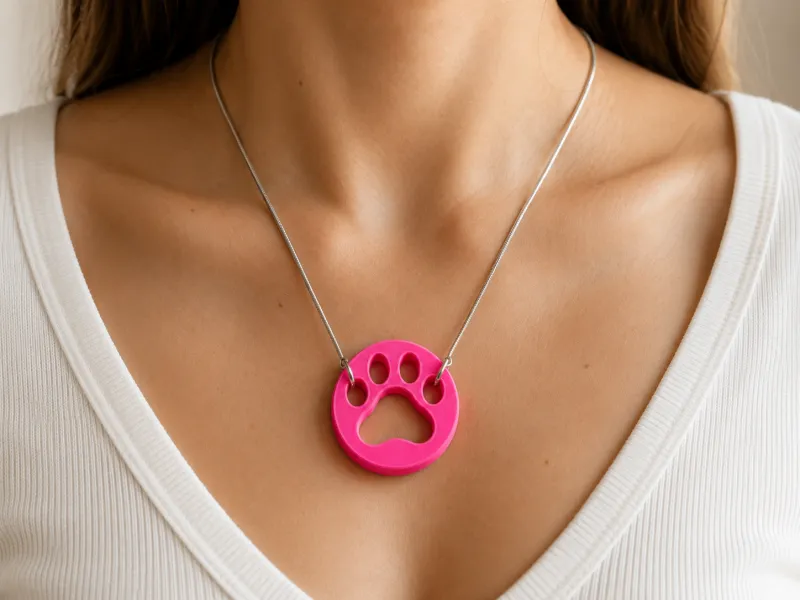 Colgante de Collar de Pata de Gato