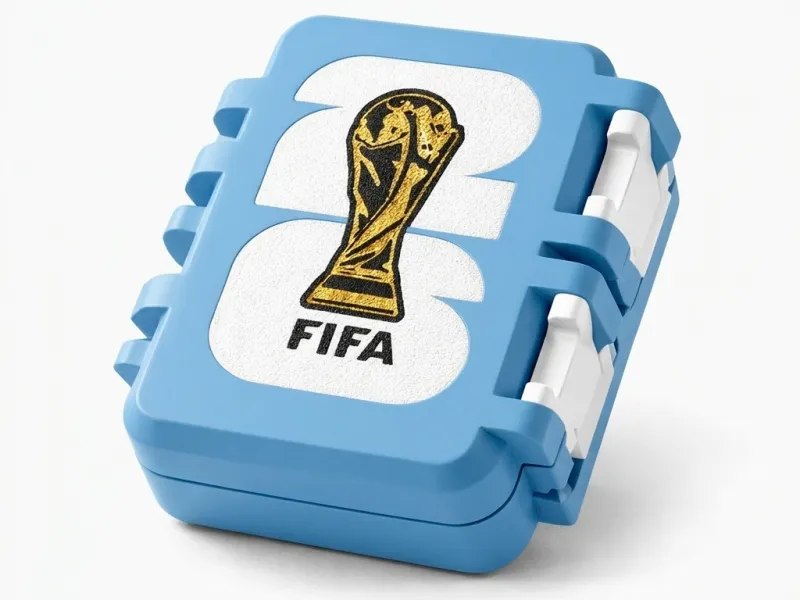Sammelbilderbox mit Trennwand Logo FIFA 26