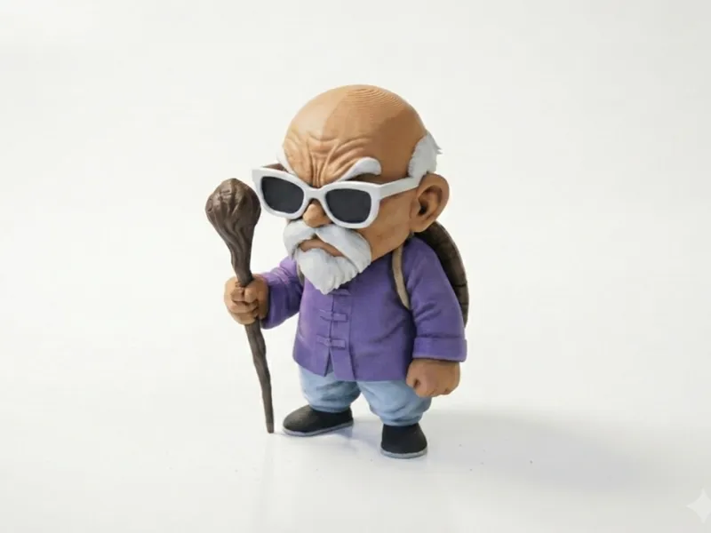 Figurine de vieil homme, statue de personnage imprimable en 3D