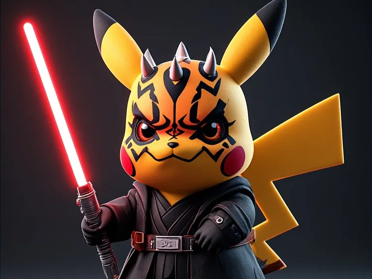 PIKACHU VERSION DARTH MAUL FIGURE