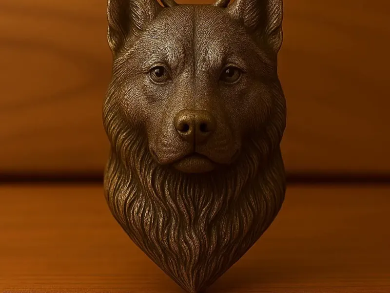 Husky Siberiano keychain