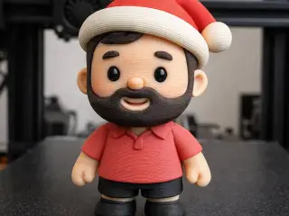 Santa hat figure