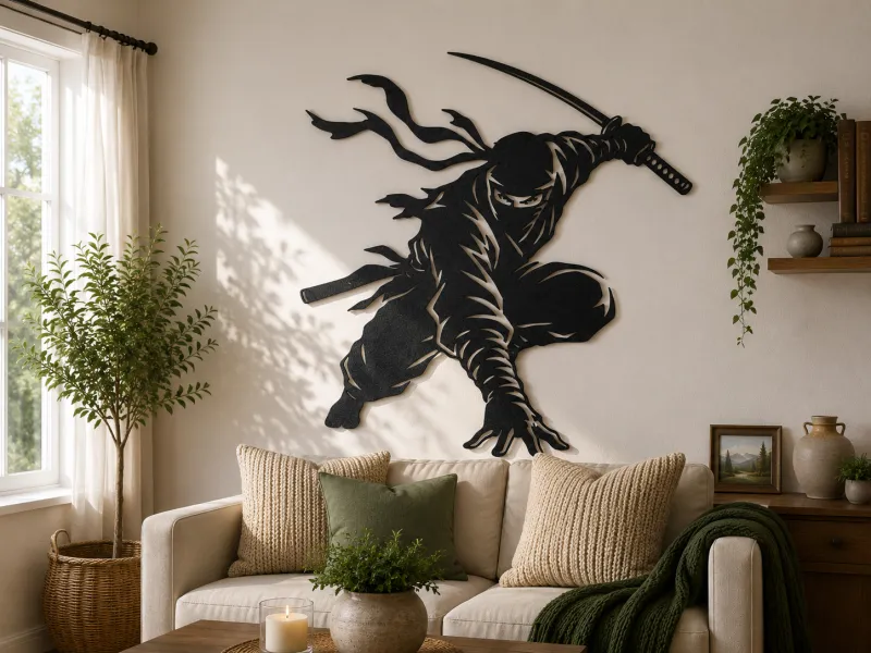Ninja Warrior 2D Wall Art