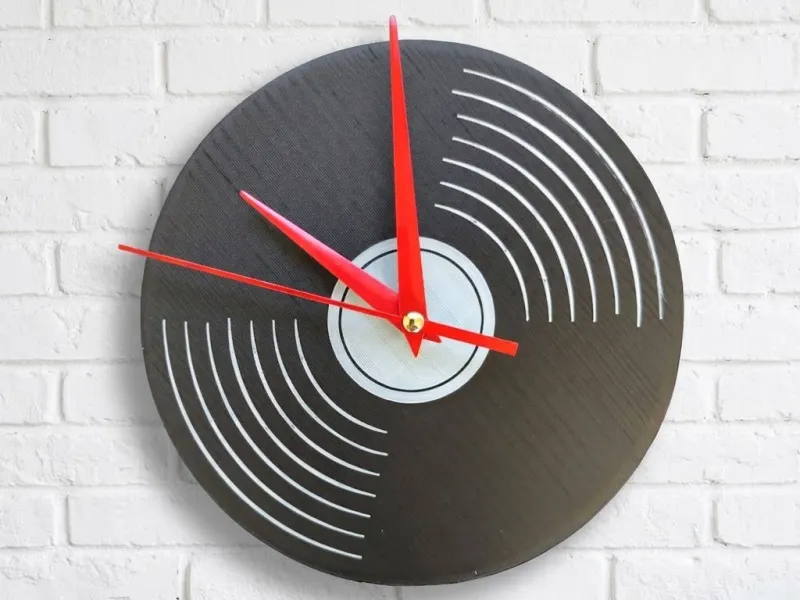 Orologio da Parete "Disco in Vinile" in 3D