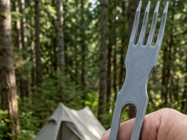 Palillos-Tenedor de Doble Función para Acampada
