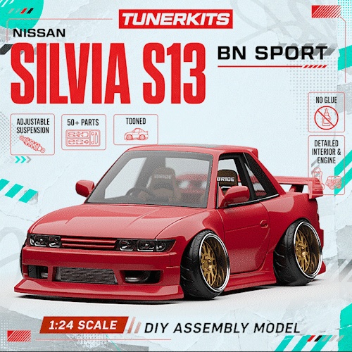 Nissan Silvia S13 Chibi-Automodell-Bausatz