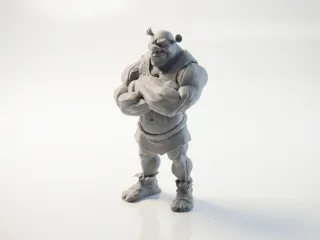 Buff Shrek Figurine Collectible 3D Printable
