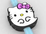 Straw Topper HELLO KITTY GHOST-0