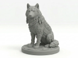 Native American wolf statue-0