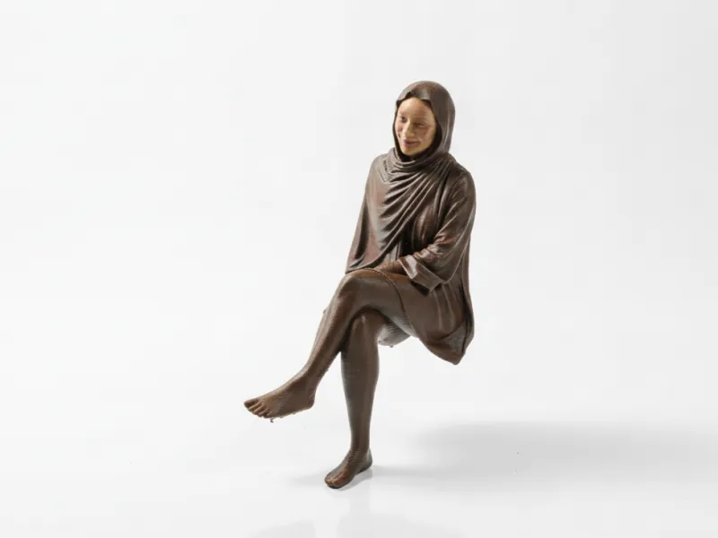 Hijab Lady Figurine Female Figure 3D Printable