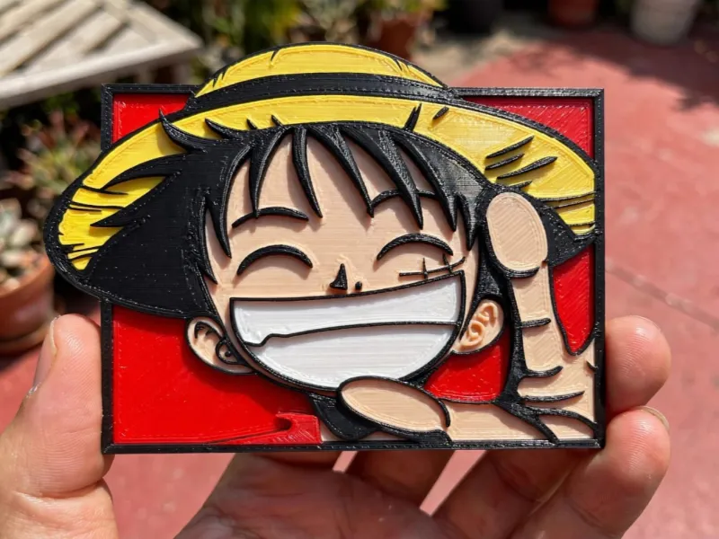 Luffy – One Piece Multi-Color Print
