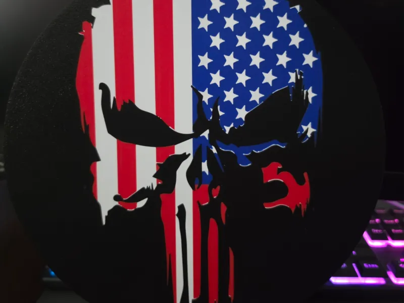 Caisson lumineux Punisher USA