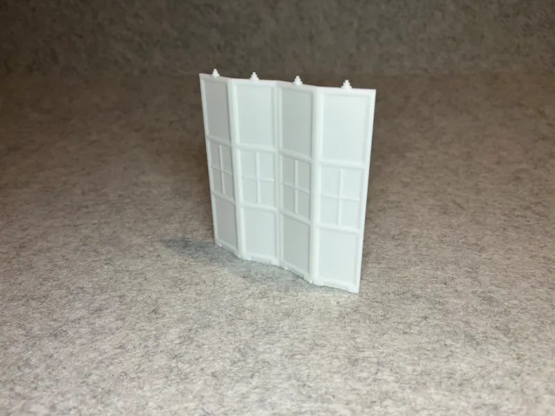 Dollhouse folding screen miniature