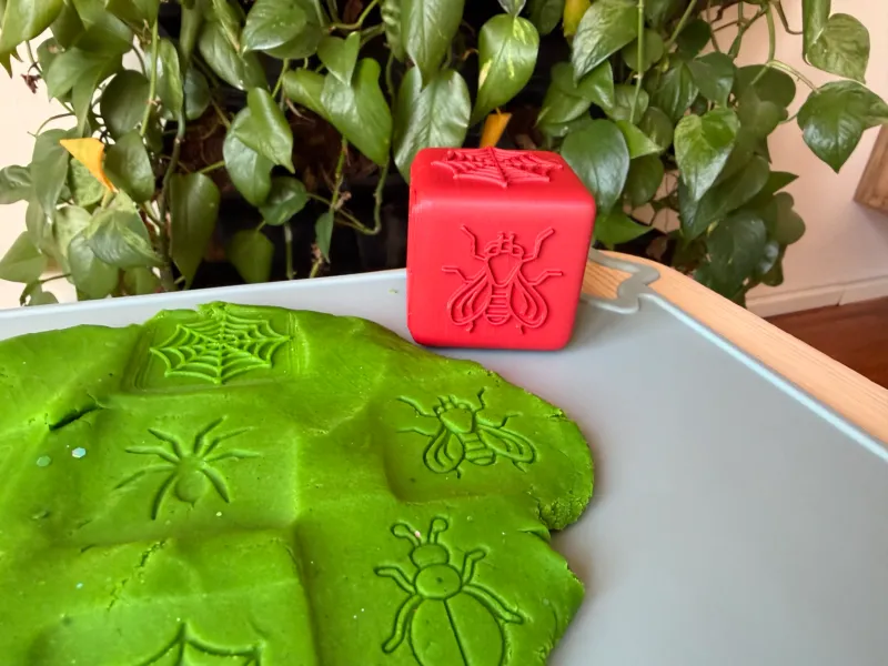 Montessori Stempelkubus – Insecten