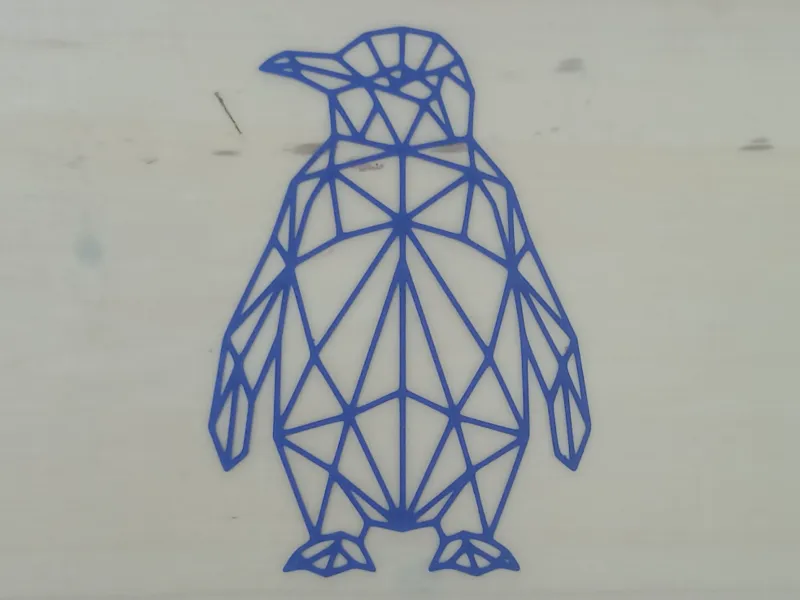 Penguin LowPoly WallArt