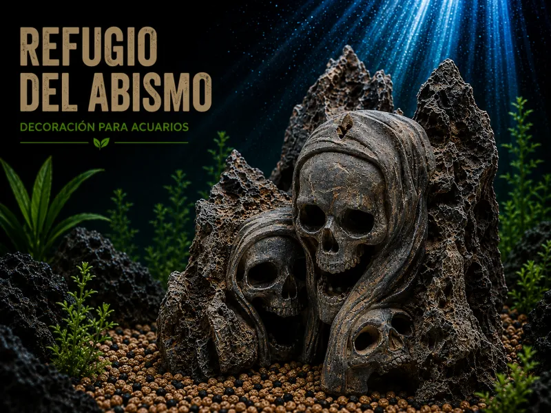 Abyssal Skull Sanctuary Aquarium Decoration