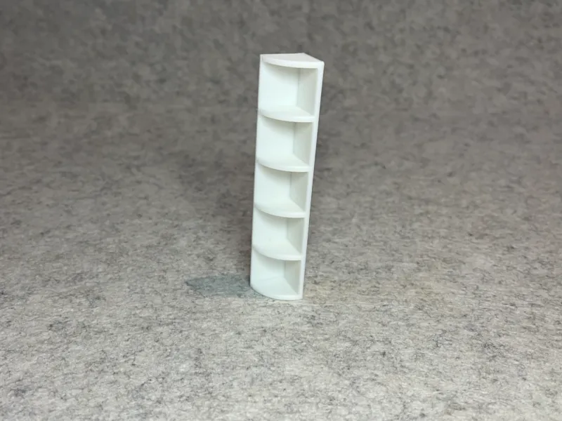 Dollhouse corner shelf miniature house