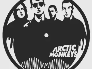 Clock Arctic Monkeys fun art