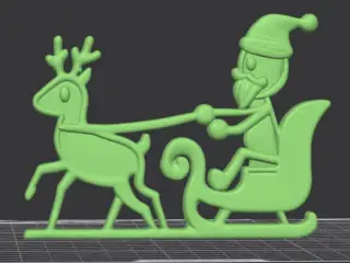 Christmas Reindeer Sleigh Ride with Santa