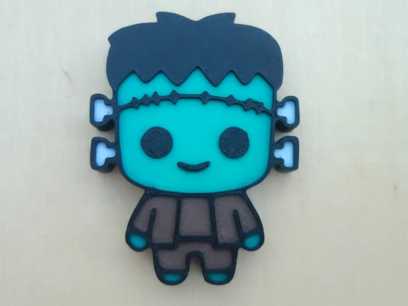 Monster Of Frankenstein Cute Keychain