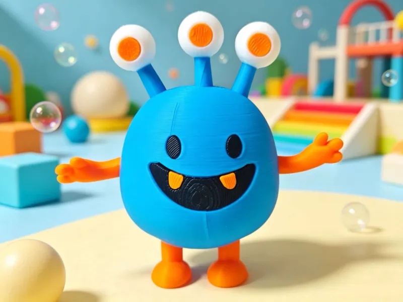 Pequeno Monstro da Dopamina - Azul Três Olhos Tu-Tu