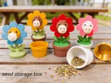 "Instant Bloom" Seed Storage Box Tabletop Ornament-0