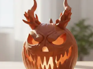 Horned Demon  Jack-O-Lantern