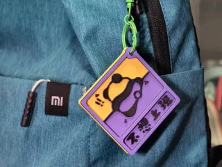 不想上班的熊猫挂件