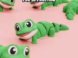 3D Printed Lizard: Articulated Flexi Fidget Toy (STL & 3MF)-0