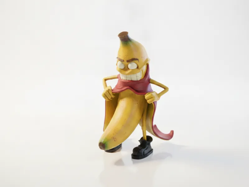 Naked Banana Figurine Novelty Desk Art 3D Printable