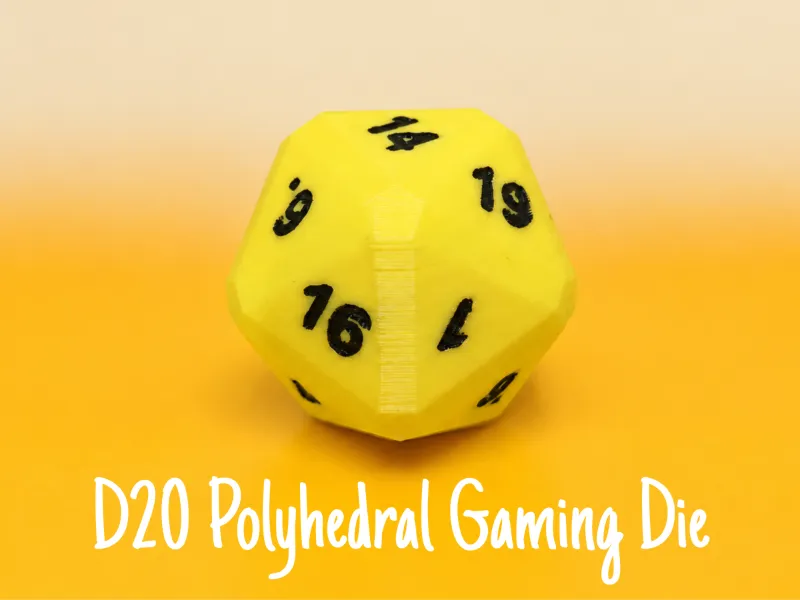 D20 Polyhedral Gaming Die